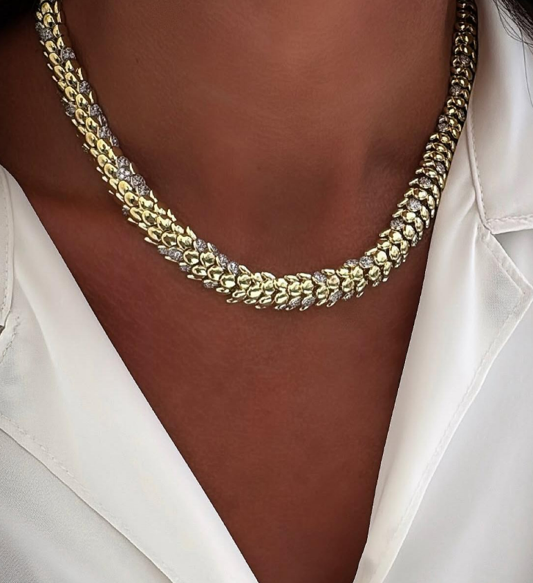 Crystal Mesh Necklace