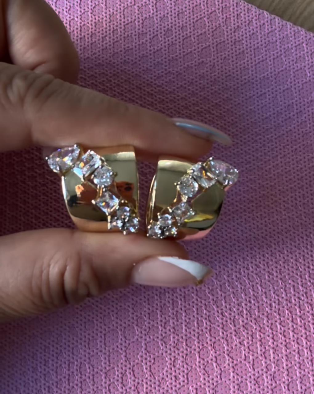 Aurora Crystal Hoops