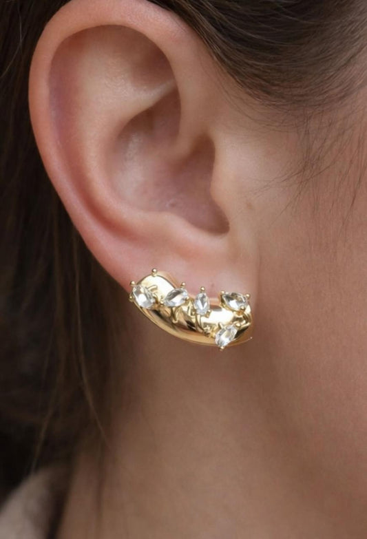 Ivy Crystal Earcuff