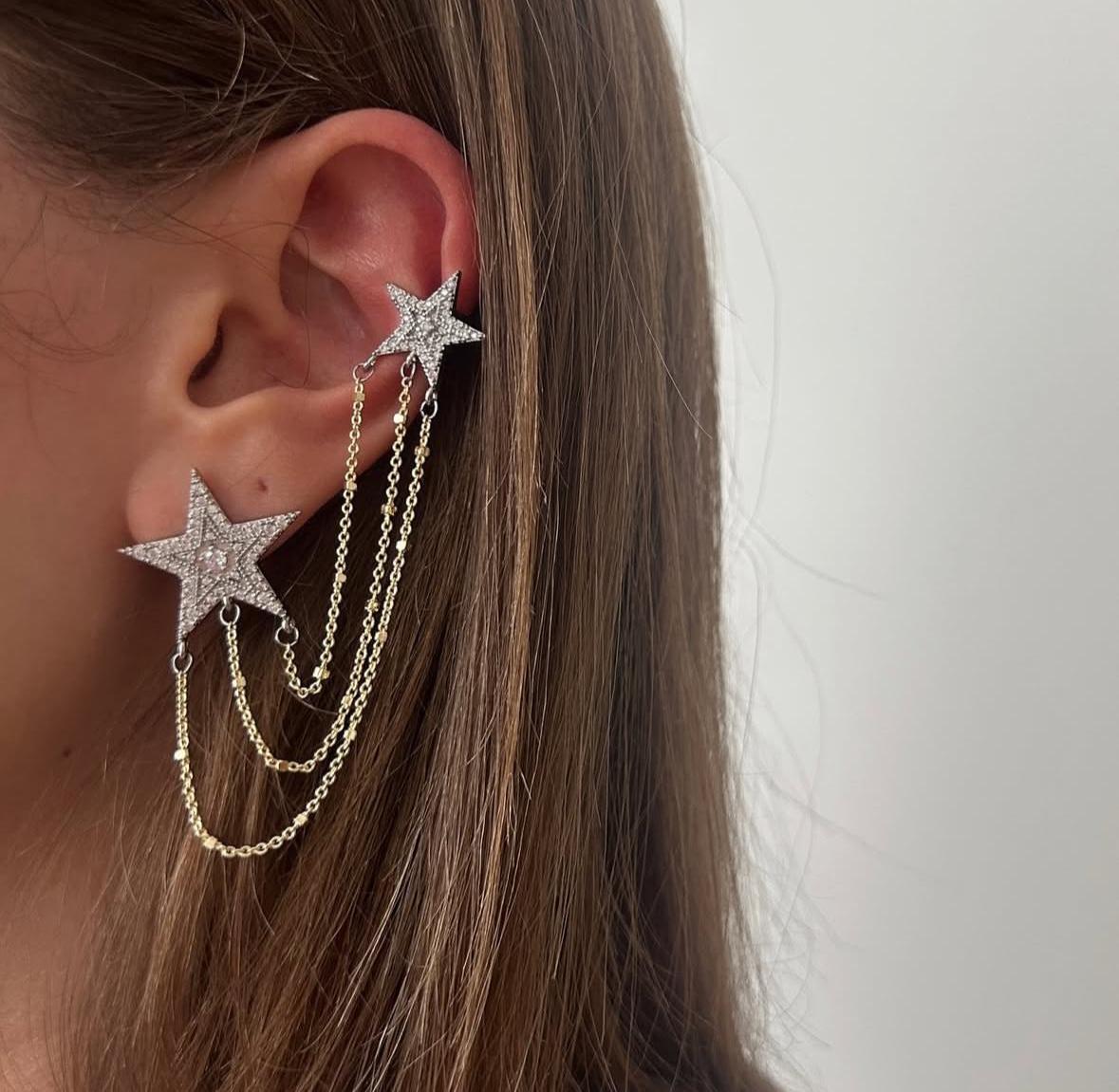 Celestial Chain Earrings