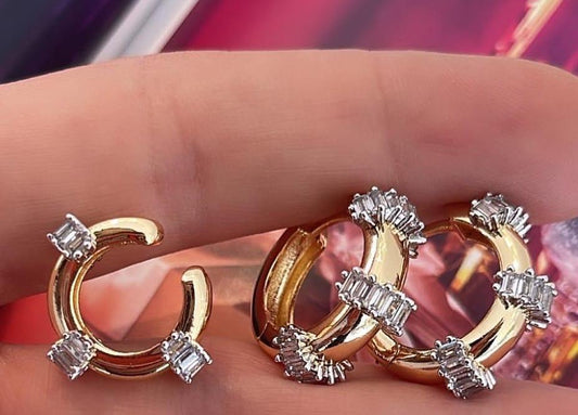 Crystal Hoop Earrings